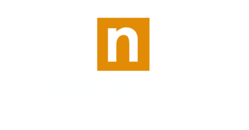 Novacoast Horizontal Logo - White