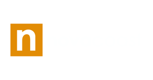 Novacoast Vertical Logo - White