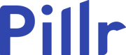 Pillr logo - brand blue